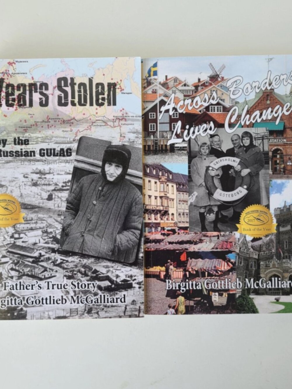 2 Signed Books Memoir Birgitta Gottlieb McGalliard Soviet Gulag POW Years Stolen